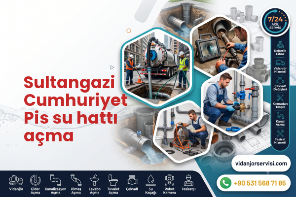 Sultangazi Cumhuriyet Pis su hattı açma