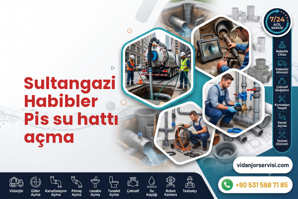 Sultangazi Habibler Pis su hattı açma
