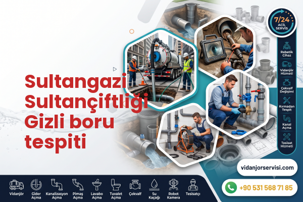 Sultangazi Sultançiftliği Gizli boru tespiti
