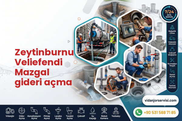 Zeytinburnu Veliefendi Mazgal gideri açma